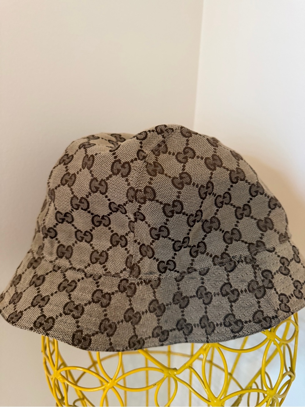 Gucci Brown GG Monogram Bucket Hat